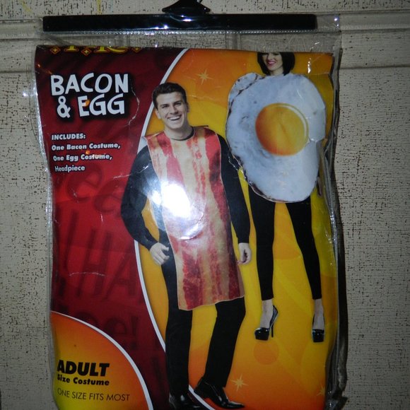Spirit Bacon & Egg Adult Couple Costume One Size